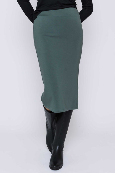 Erin-Luxe Fleece Midi Skirt